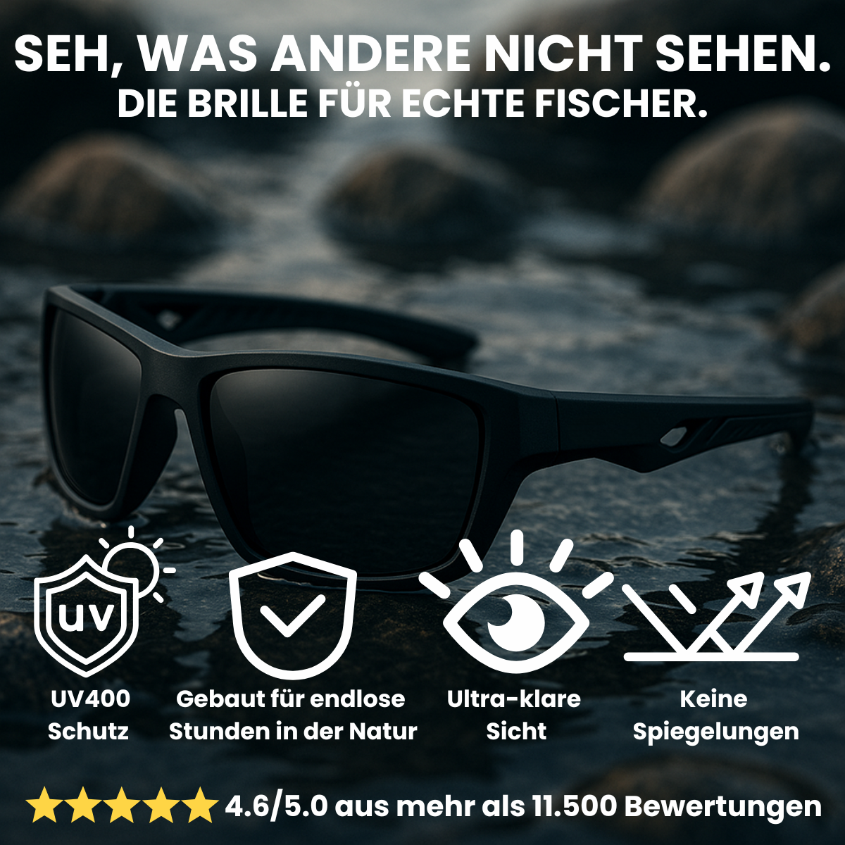 Angleroptik ProLine™ – Polarisierte Sicht für Präzision beim Angeln